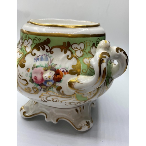 566 - Hilditch and Hopwood Sugar Box circa 1845, 20cm tall, crack on lid