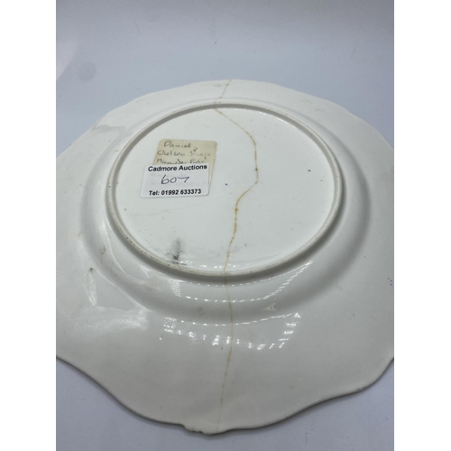 607 - Daniel Chelsea shape plate (repaired)