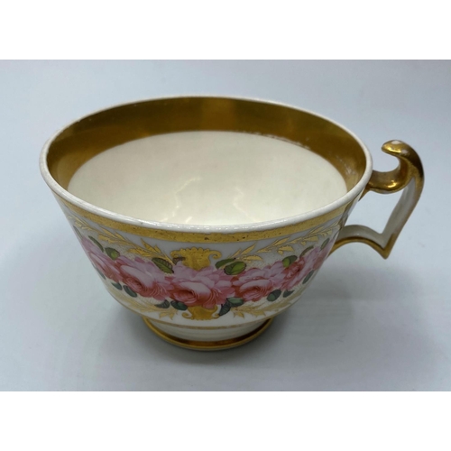 660 - Daniel London shape cup slight gilt rub