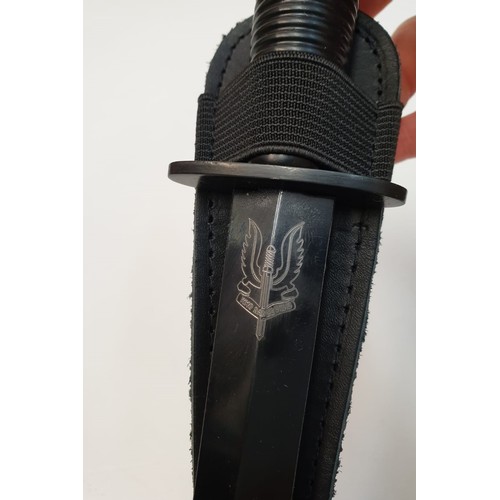 26 - Current Issue Commando Dagger with S.A.S Cap Badge Engraved onto the blade.