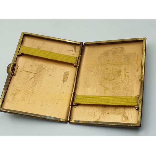 43 - WW2 German Cigarette Case with 1939 Dated Spange Eagle.