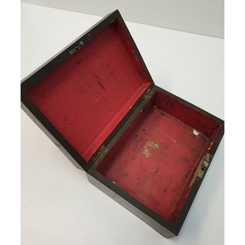 53 - WW2 German Cigar Box with Waffen SS Skull on the top.