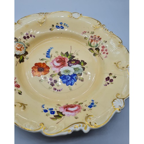 227 - H&R Daniel footed platter with slight surface cracks