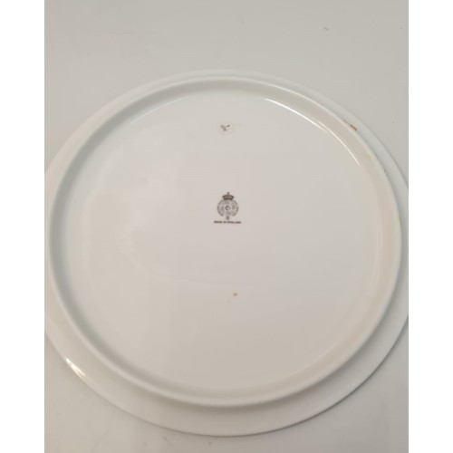 369 - A royal Worcester 40th occasions flat round plate, 28cms diameter, 1.05kg in presentation box