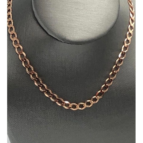 460 - 9k rose gold chain with 8g weight and 18