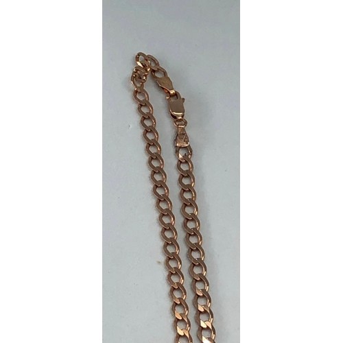 460 - 9k rose gold chain with 8g weight and 18