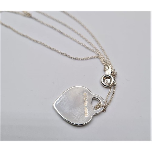 509 - STERLING SILVER TIFFANY HEART NECKLACE