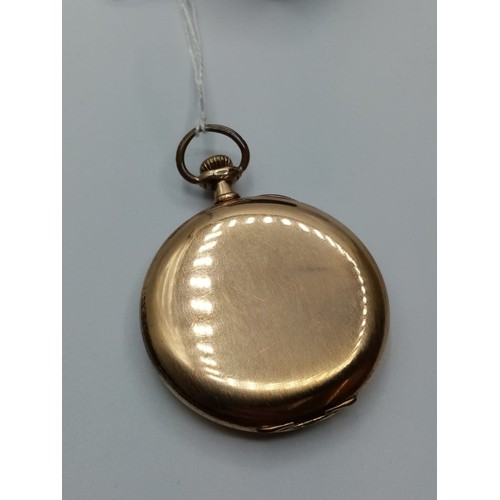 544 - Late 19th Century Slimline Gold Filled Pocket Watch, 61.6g