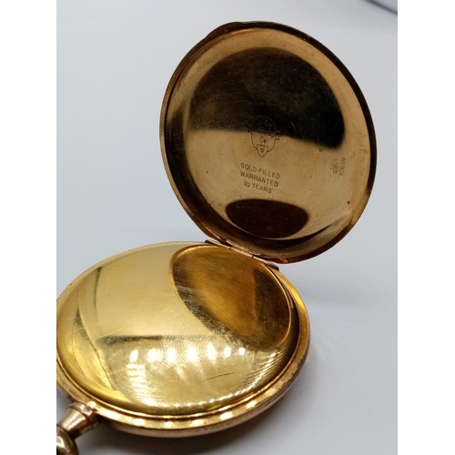 544 - Late 19th Century Slimline Gold Filled Pocket Watch, 61.6g