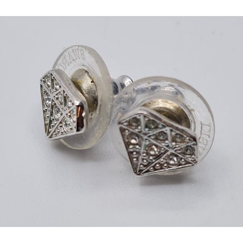 203 - SWAROVSKI HEART EARRINGS