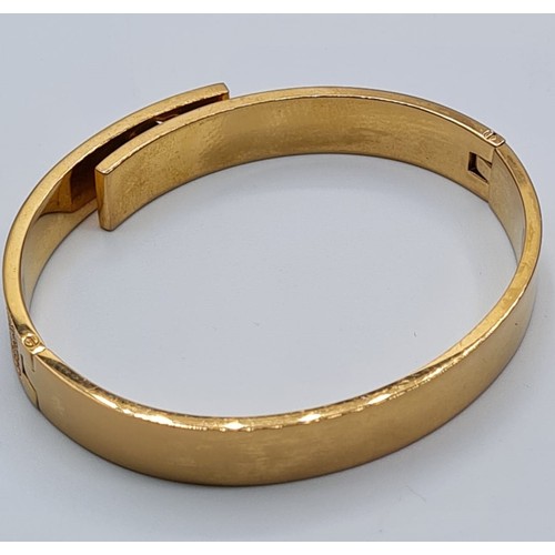 206 - MICHAEL KORS G/P STONE SET BANGLE