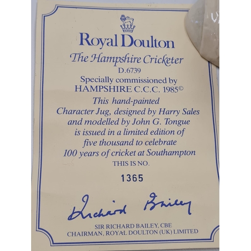 399 - Royal Doulton Limited Edition Cricketer, With Certificate.