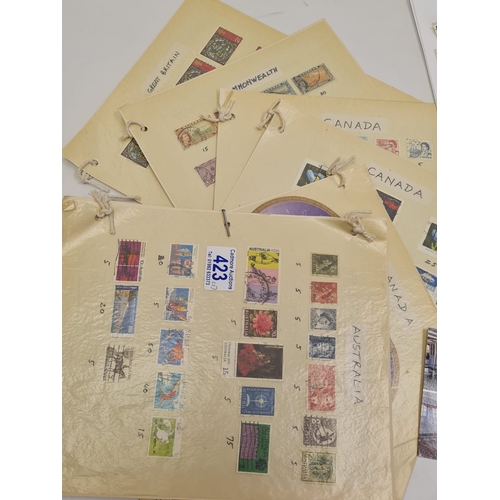 423 - A Stamp Collection to Include 15+ 1st Day Covers and Many Used Stamps.