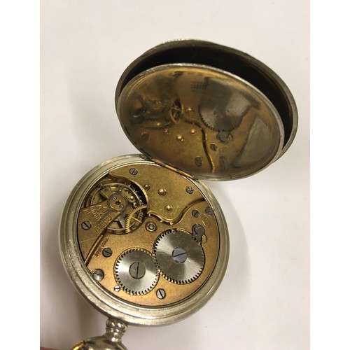 131 - Vintage Gents Pocket watch Guilloche style ottoman dial, 50mm diameter