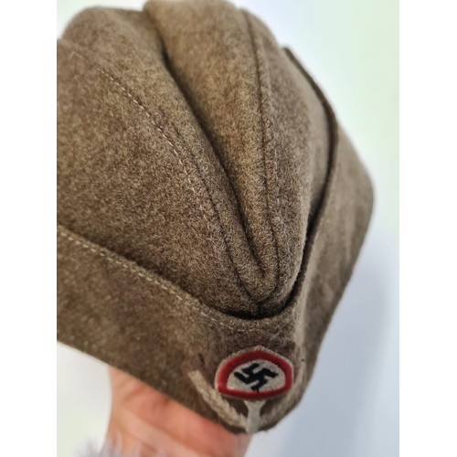 93 - WW2 German R.A.D Side Cap (Reichsarbeitsdienst) The Reich Labour Service