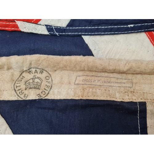 73 - WW2 Union Jack Flag Dated 1944. Individually sewn panels, not a facsimile.