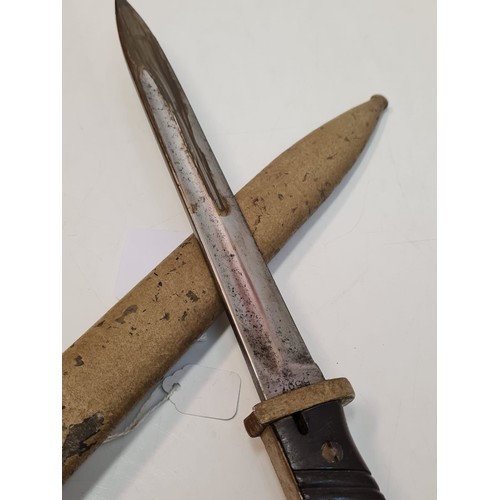 100 - WW2 German Africa Corp’s K-98 Bayonet. Locally engraved with the D.A.K logo on the hilt. This was ve... 