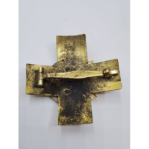 118 - WW2 German Welfare Cross 1st Class. Looks as it has been in a fire