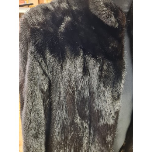 113 - A top quality full length mink coat (size 12)