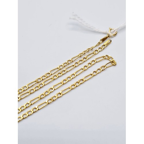 173 - A 9ct fine link necklace, weight 1.8g & length 44cms