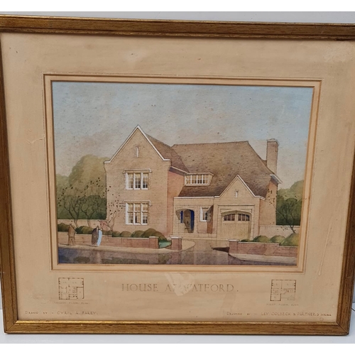 11 - House of Watford, drawn by Cyril A. Farey, Framed, 39.5cm x 45cm.