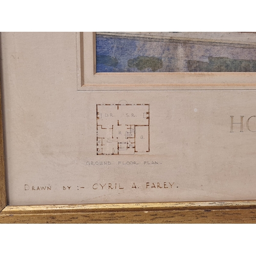 11 - House of Watford, drawn by Cyril A. Farey, Framed, 39.5cm x 45cm.