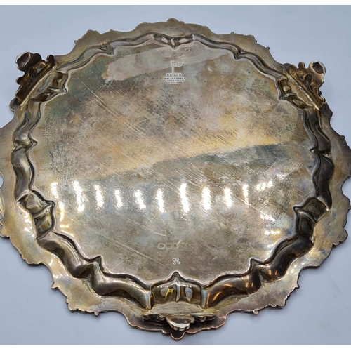 418 - Silver Platter Dated 1899 and Made in Sheffield, 350g