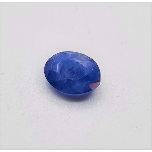 199 - 2.50ct Blue Sapphire Gemstone Untreated - Certified from GJSPC