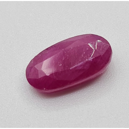 205 - 2.26ct Ruby Gemstone Untreated - Certified from GJSPC