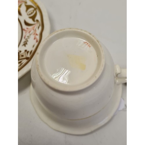 227 - H&R Daniel Shrewsbury Shape Variation 'B' Cup & Saucer. Pattern No 3936 (Cup has Chip & Crack and Gi... 