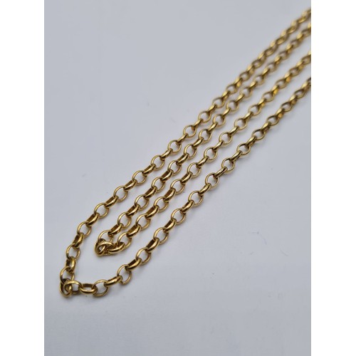 49 - Small 9ct Gold Blecher Chain 5.6g, 52cms.