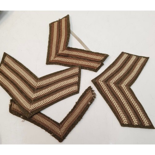 324 - WW2 Gaters with lance corporal, corporal and sergeant stripes