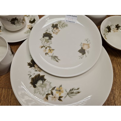 603 - Royal Doulton translucent china 'Westwood' 8 setting dinner set