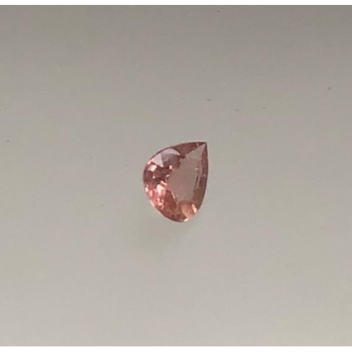 561 - Morganite pear shaped stone 1.37ct (box 10)