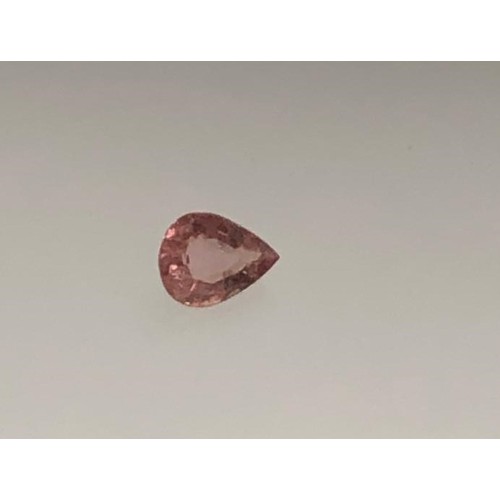 561 - Morganite pear shaped stone 1.37ct (box 10)