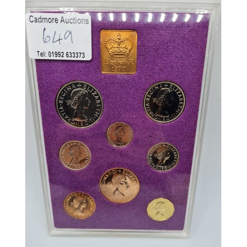 649 - Complete Set of Pre Decimal British Coins Untouched in Display Case