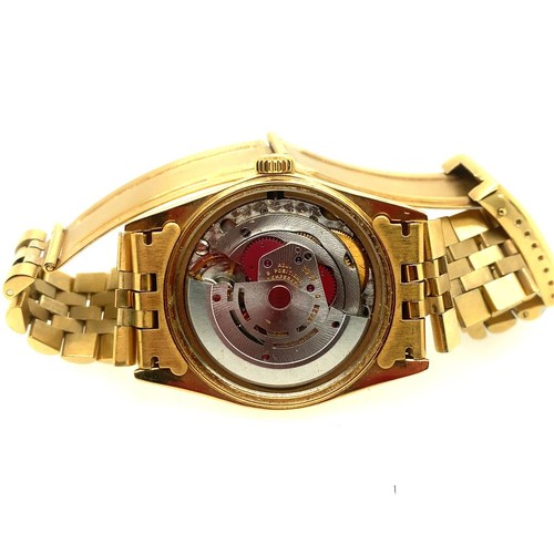 255 - 18CT  STEEL GOLD PLATED ROLEX DATE JUST BRACELET WATCH DIAMOND SET DIAL AND BEZEL 16013 MODEL NO BOX... 