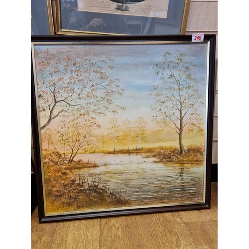 249 - Oil On Board of Tring by J.Ray 60x60cm