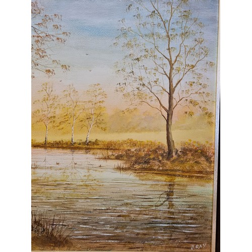 249 - Oil On Board of Tring by J.Ray 60x60cm