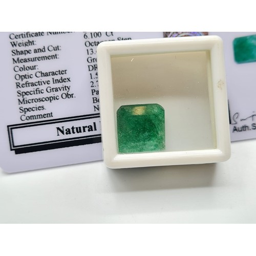288 - 6.10ct certified Emerald gemstone