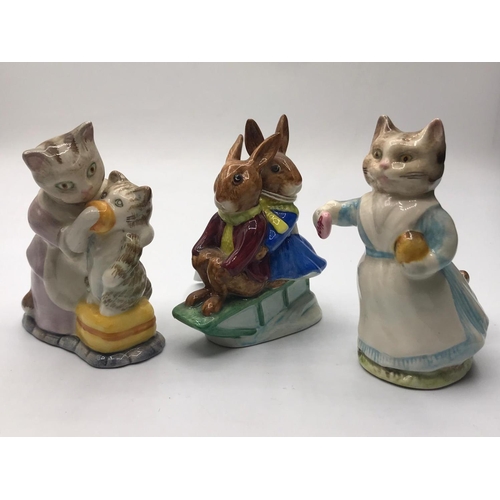 178 - Beswick Bunnykins, Tabitha Twitchit and Miss Moppet & Another Tabitha.