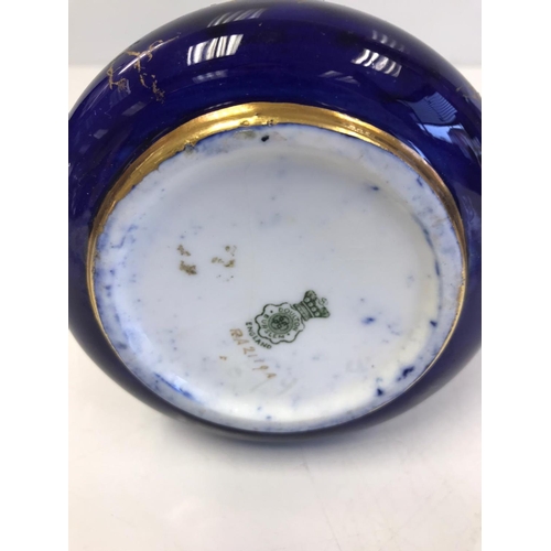 218 - A Gilt & Cobalt Blue Doulton Burslem Jug.