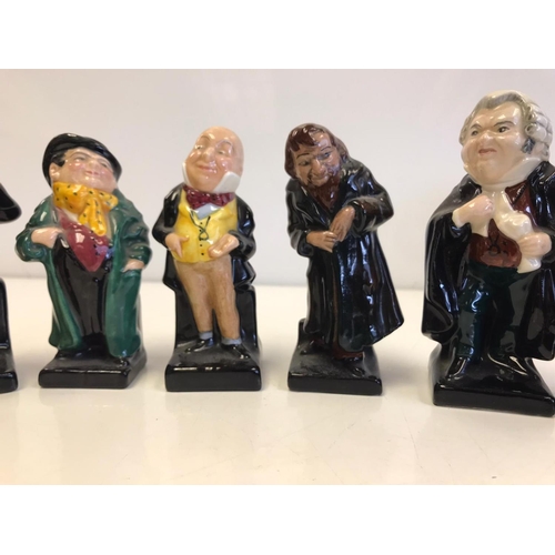 224 - Seven Royal Doulton Dickens, Oliver Twist Figurines.