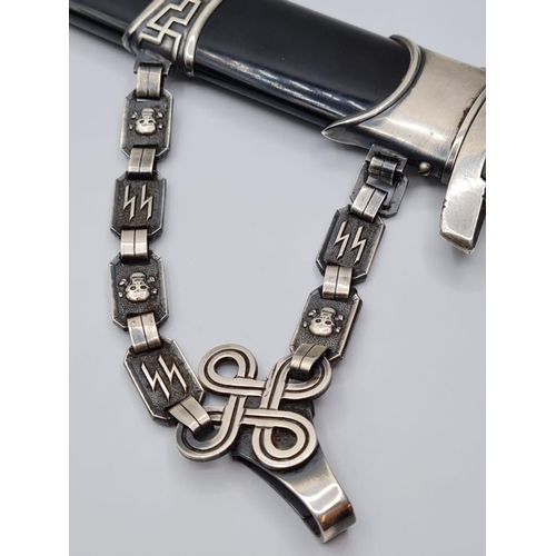 9 - 1936 chained SS Leaders Dagger & Chain. 