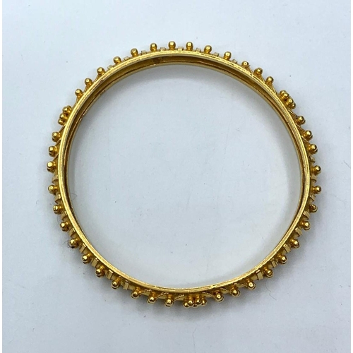 268 - (WITHDRAWN) 22ct Gold Bangle (Far Eastern) 16.2g