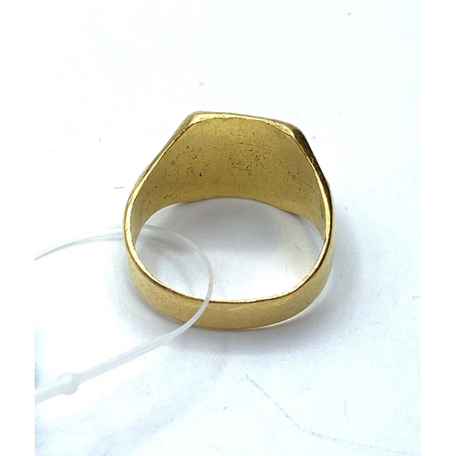 316 - Vintage 22ct Gold Signet Ring, 12.2g, Size S.