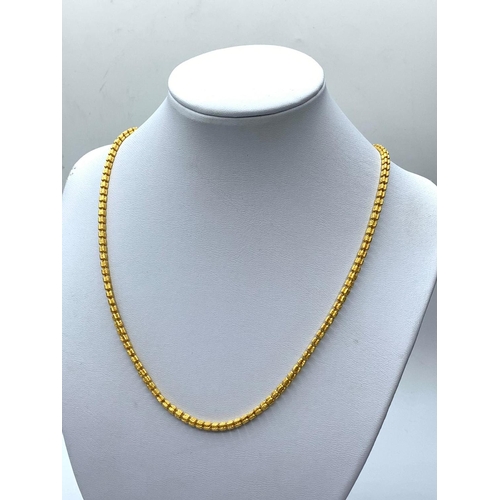 407 - 22ct Gold Far Eastern Necklace, 20.4g, 45cms.