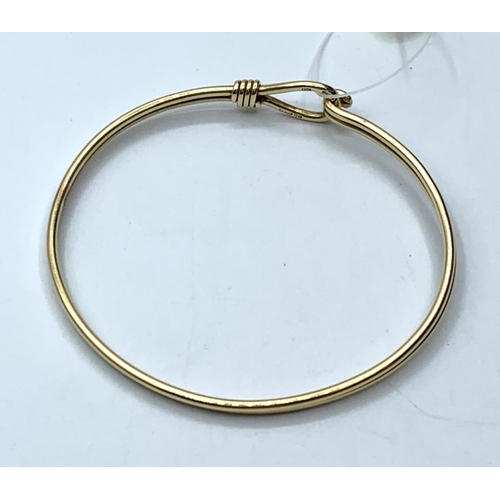 54 - 9ct Gold Bangle, 10.7g.