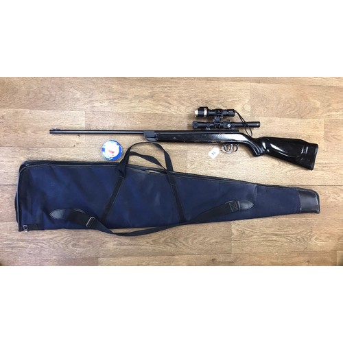 14 - Diana G46 Air Rifle With Telescopic and Infra Red Sights .22 Calibre With Zipcover With Tin of 500 P... 