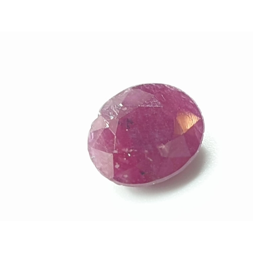 582 - 2.60ct Africa Ruby Gemstone - Untreated with Origin Certificate